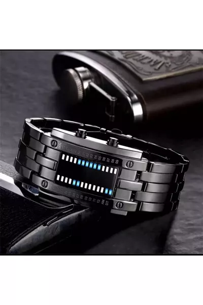 Montre-bracelet design Sewor Kasa avec lumière LED