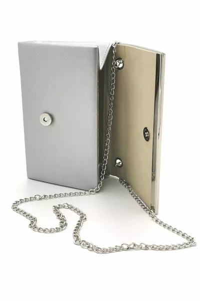 Fabric Silver Evening Women's Clutch Bag
