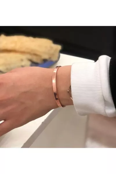 % Thin Elegant Copper Bracelet Unisex  Cm-unpolished