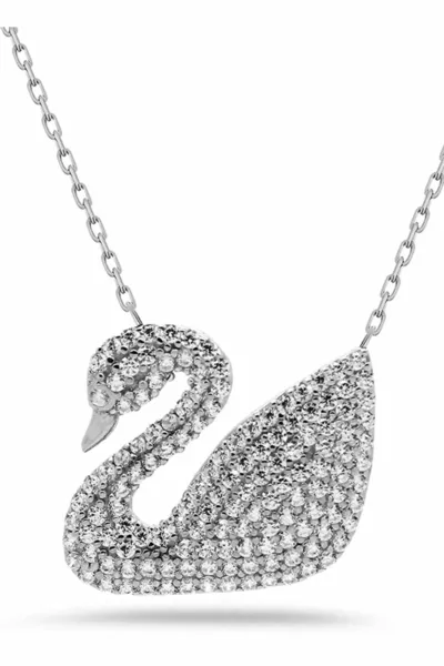 Swan Silver Necklace