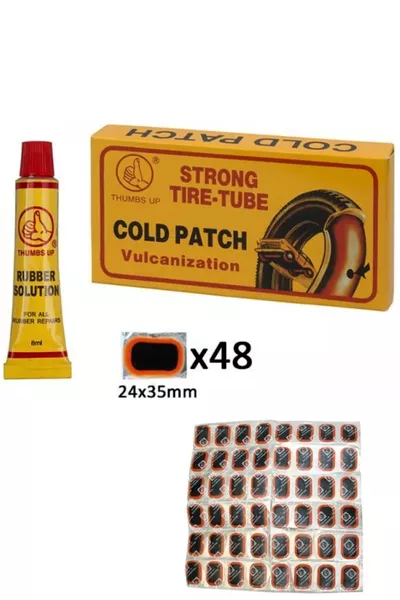 Set van 100 Fietsband Reparatiepatches Koude Patches