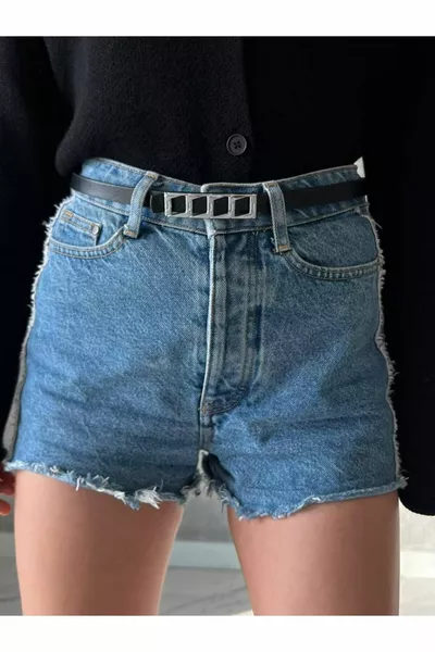 Cintura da donna basic con fibbia a catena sottile, cintura per giacca, cintura per vestito, cintura per camicia