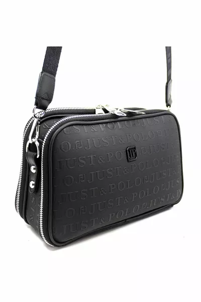 Kadın Siyah 5 Bölmeli Omuz Ve Çapraz Askılı Çanta