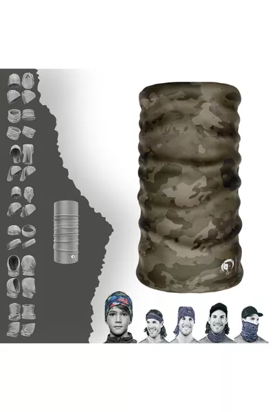 Tsk Ново Пехотен Камуфлаж Безшевен Тръбен Шал Маска Лента за Глава Шапка