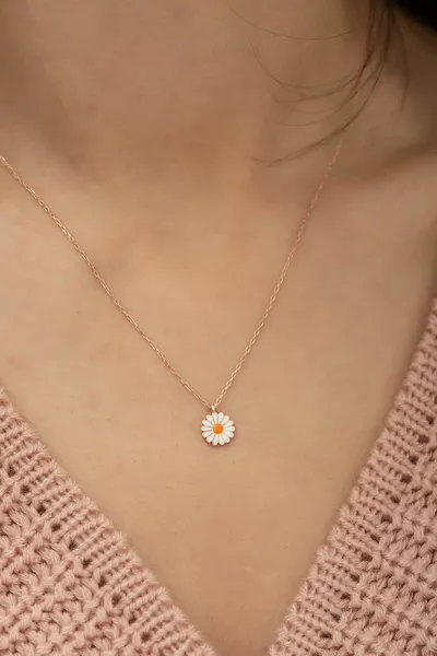 Ayar Minik Papatya Women's Silver Necklace