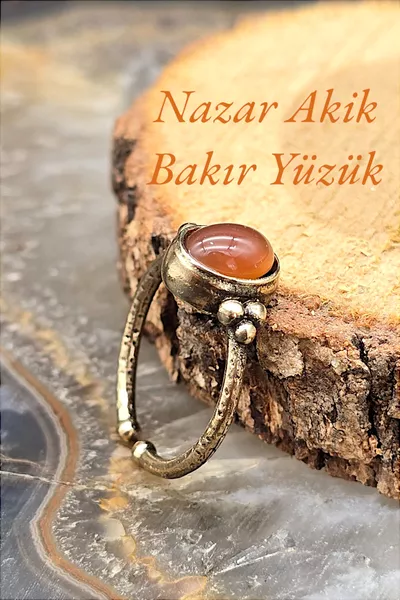 Copper Agate Elegant, Thin Design Trend Ring Adjustable (Gift, Daily, Outfit)