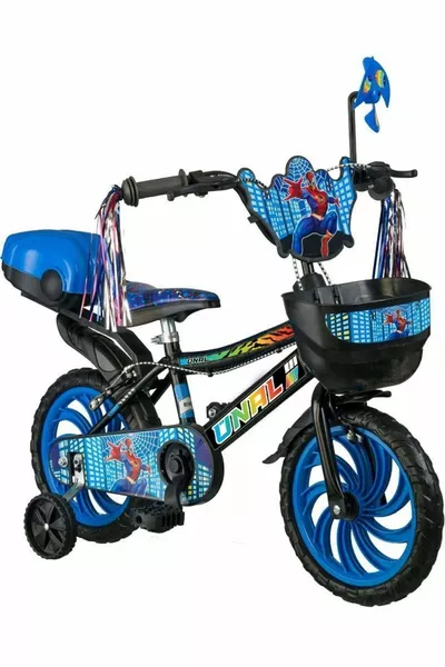 دراجة هوائية للأطفال بعجلات زرقاء 3-7 سنوات (الموسم الجديد)