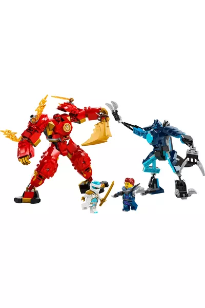 ® NINJAGO® Robot dell'Elemento Fuoco di Kai + Set di Giocattoli Creativi per Bambini (P)