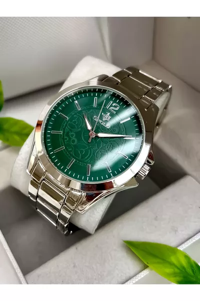 Montre pour homme à bracelet métallique argenté de la nouvelle saison avec bracelet offert, cadeau pour la fête des pères