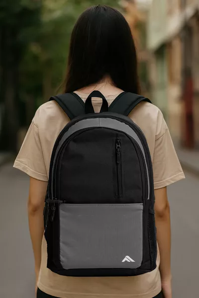  Unisex Zaino Scolastico Multi-Tasche, Ampio, Traspirante, Ortodontico con Supporto Schiena per Scuola Superiore, Media e Elementare