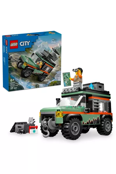 ® City Fuoristrada da Montagna con Terreno + Set di Giocattoli Creativi per Bambini (P)