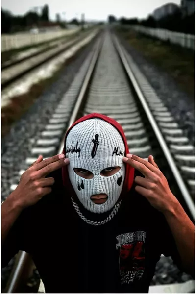 Tear Snow Mask - Heart Snow Mask Balaclava COLOR OPTIONS