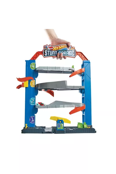 طقم ألعاب جراج الأكروباتي، جراج بداية المغامرة، من 4 طوابق، للأعمار من 3 إلى 8 سنوات