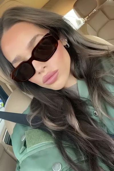 Rosa Lath Koffie Zonnebril