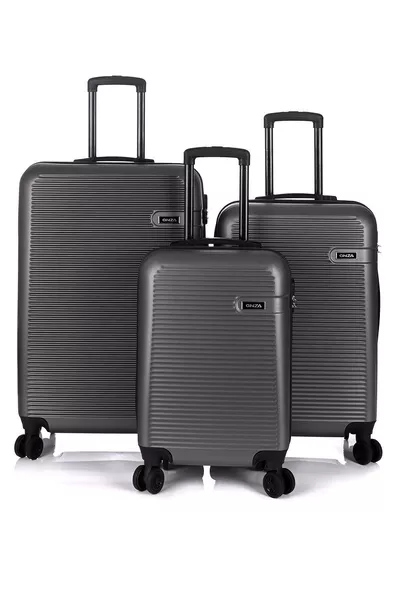 Ensemble de 3 valises unisexes Deriend  Anthracite