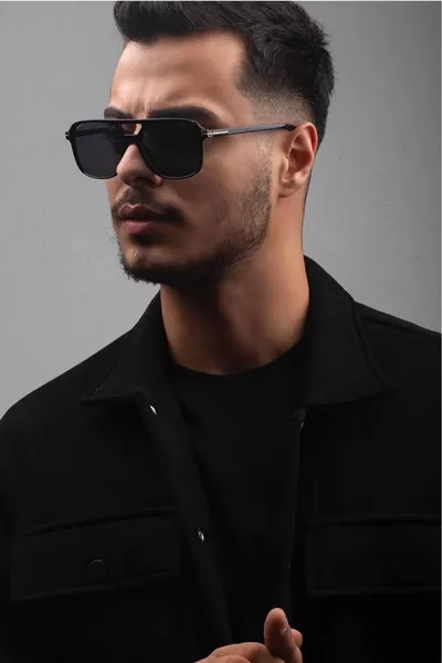 Унисекс черни слънчеви очила Handy