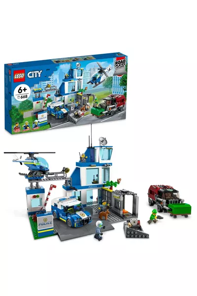 ® City Polis Centro + Set di Costruzione di Giocattoli per Bambini (P)