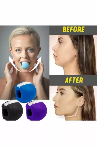 كرة تمرين عضلات الفم والفك للجنسين لتقوية الماسِتِر واللياقة البدنية