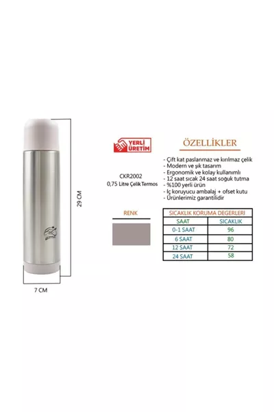 ترمس من الفولاذ المقاوم للصدأ الوردي  مل