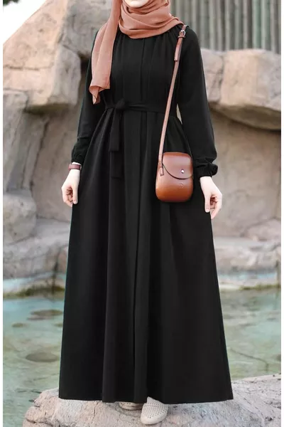 Mihrişah Cloak - Black