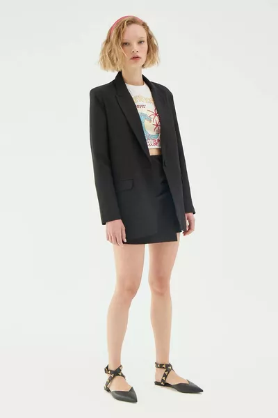 Women's Black Blazer Jacket 