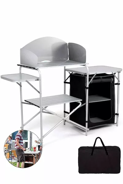 Funky Chaırs Katlanabilir Portatif Kamp Mutfağı