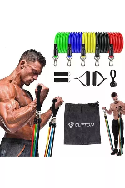 Satz mit Widerstands- und Übungsbändern