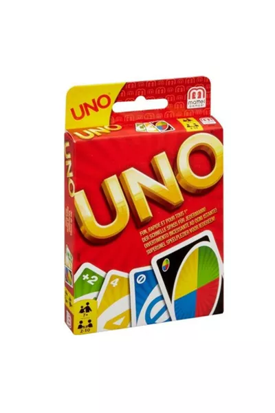 Mattel Games UNO Carte Uno, Gioco di Carte Classico a Corrispondenza di Colore e Numero, Mattel Games