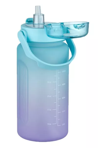 ml Bottle with Handle, With or Without Straw, Dual Color Motivation Bottle