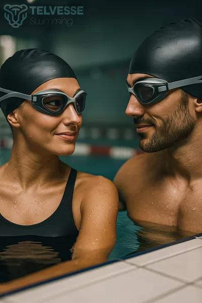 Голямо момче Pro силиконови очила за плуване за възрастни, не замъгляват и са водоустойчиви, сиви