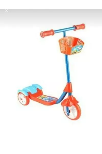 Kids' Scooter with 3 Wheels and Basket