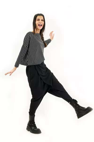 Bella Black Pantaloni Donna