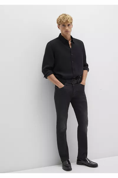 جينز ماركوس بلاك رمادي دخاني 