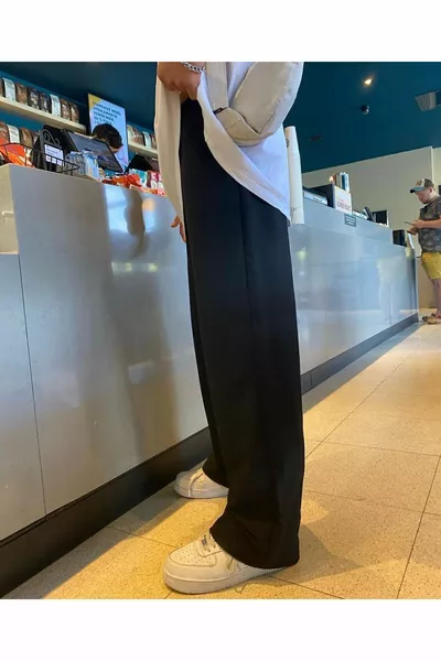 edi Unisex Baggy Double-Stitch Oversized Sweatpants