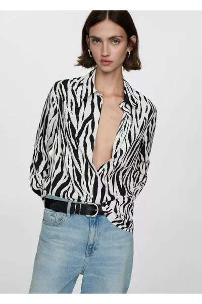 Chemise fluide à motifs