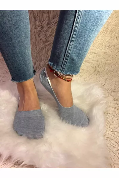 B&d Donna 6 Paia Calzini Invisibili in Silicone con Stampa