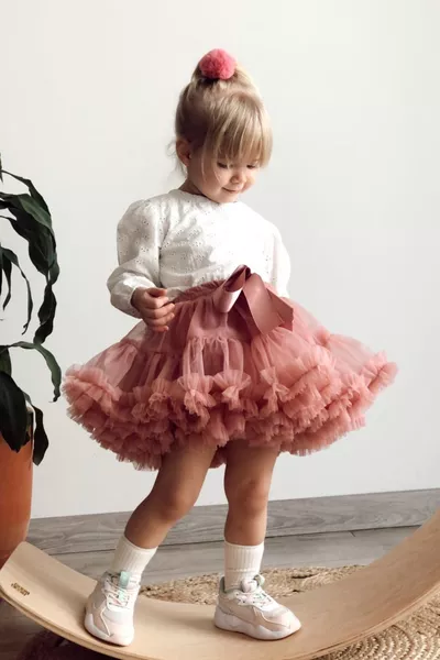 Weiße langärmlige Spitzenbluse für Mädchen