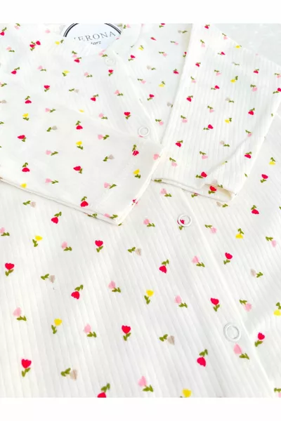 Baby Girl Floral Print 2-Piece Romper Set Newborn 1-3-6 Months