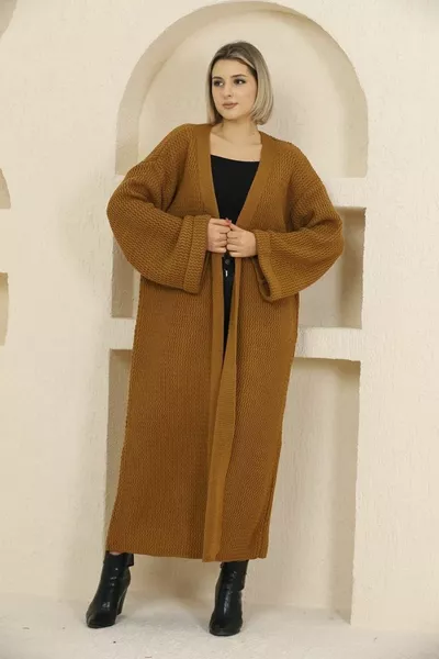 Oversize Stricklange Strickjacke