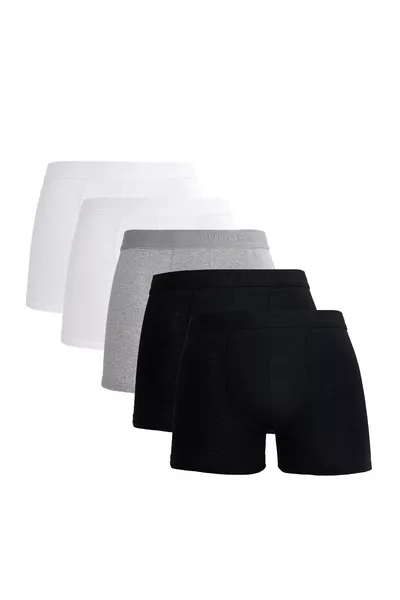 Boxer pour homme en tissu extensible coton et élasthanne, lot de 5