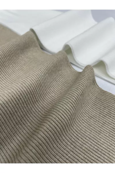 بنطلون ضيق مرن مضلع - أبيض للأطفال (زوجين) للبنات والأولاد