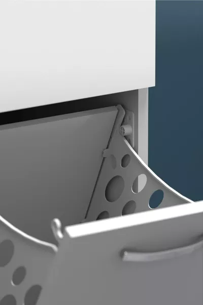 MUNDO Wardrobe with Laundry Basket