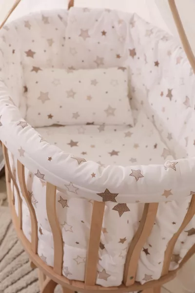 Basket Cradle Coffee Star Sleep Set