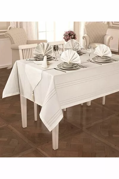 Ester Dining Set Cream  Pieces