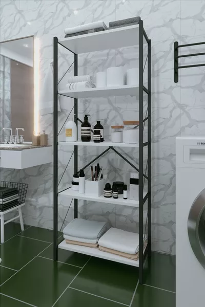 5 Planken Decoratieve Badkamerkast Badkamer Organizer