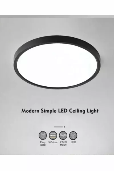 W Große Größe Anthrazitfarbene Gehäuse Decken-LED-Leuchte Plafoniere Kronleuchter Wandleuchte Weißes Licht