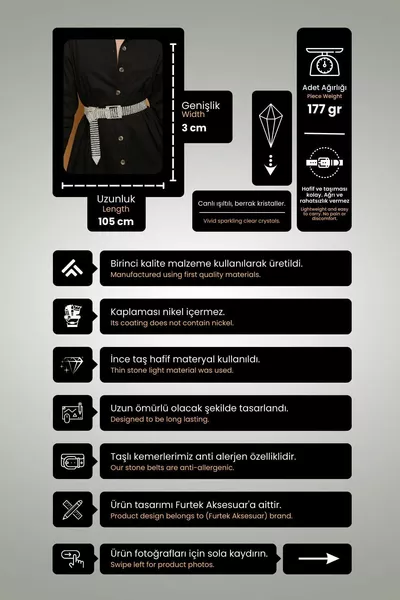 فستان سهرة نسائي مع حزام، بكريستال زركون فضي ونموذج بأثمان صفوف من الأبازيم، مع بنطلون وتنورة، مناسب لحفلات الزفاف