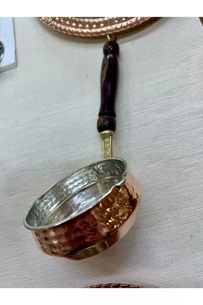 Меден тиган за сос, тиган за пържене с масло, сосиера, масленичка 9 см