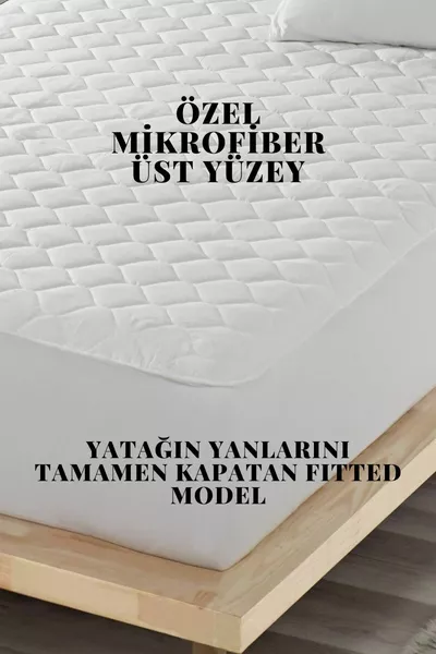  Водонепроницаемый Наматрасник с Микро Стеганым Покрытием, Приталенный, Для 1,5-местной и Одноместной Водяной Кровати