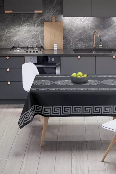 Washable, Wipeable, Stain-Resistant, Hygienic Oilcloth Tablecloth